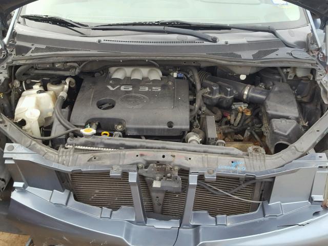 5N1BV28U68N108386 - 2008 NISSAN QUEST S BLUE photo 7