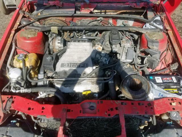 1G1JC84T8P7217420 - 1993 CHEVROLET CAVALIER R RED photo 7