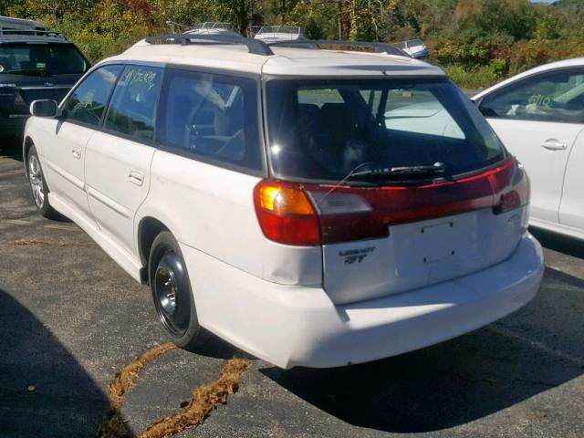 4S3BH645317309867 - 2001 SUBARU LEGACY GT WHITE photo 3