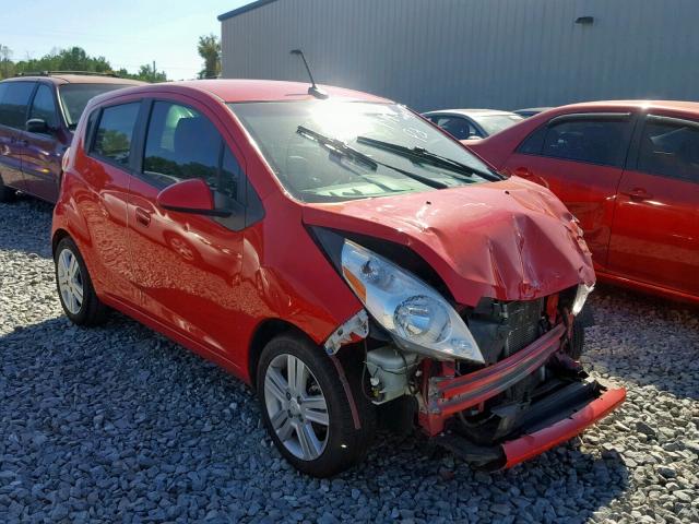 KL8CB6S99EC446748 - 2014 CHEVROLET SPARK LS RED photo 1