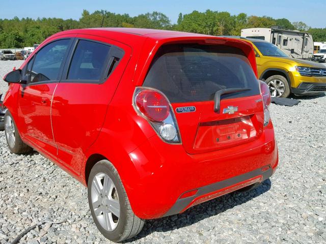 KL8CB6S99EC446748 - 2014 CHEVROLET SPARK LS RED photo 3