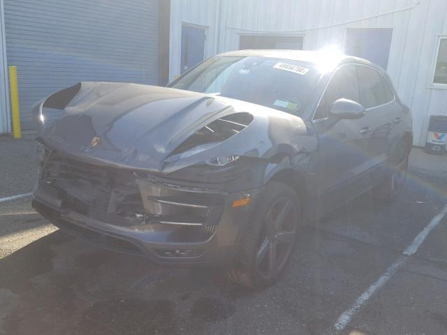 WP1AF2A55FLB47414 - 2015 PORSCHE MACAN TURB GRAY photo 2