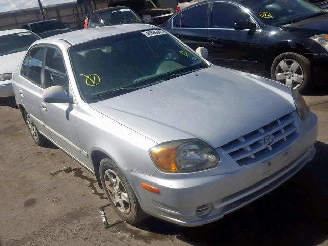 KMHCG45C23U452169 - 2003 HYUNDAI ACCENT GL SILVER photo 1