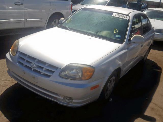 KMHCG45C23U452169 - 2003 HYUNDAI ACCENT GL SILVER photo 2