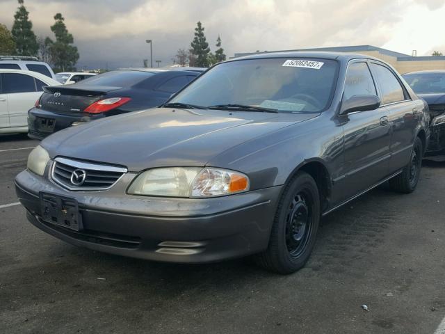 1YVGF22D425275606 - 2002 MAZDA 626 ES GRAY photo 2