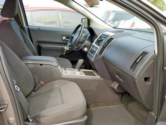 2FMDK38C49BA95777 - 2009 FORD EDGE SEL GRAY photo 5