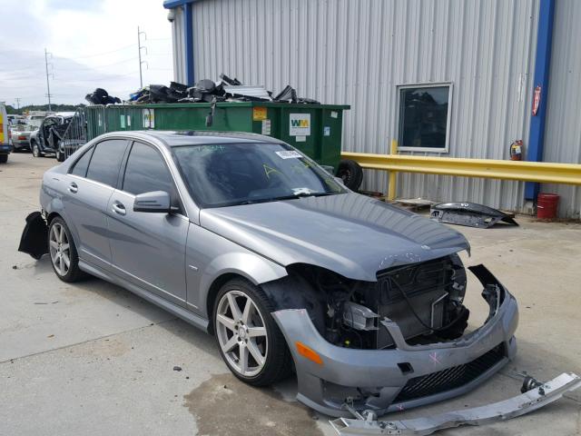 WDDGF4HB5CA643698 - 2012 MERCEDES-BENZ C 250 GRAY photo 1