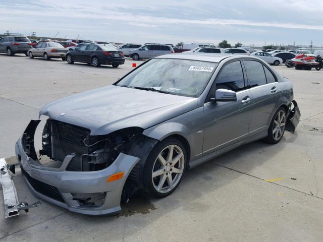 WDDGF4HB5CA643698 - 2012 MERCEDES-BENZ C 250 GRAY photo 2