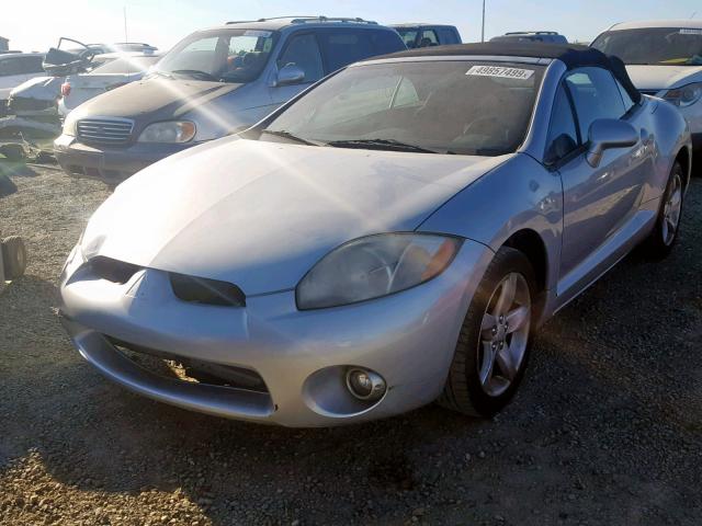 4A3AL25F38E039178 - 2008 MITSUBISHI ECLIPSE SP SILVER photo 2