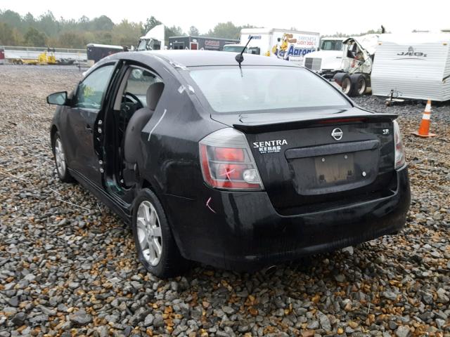 3N1AB6AP8CL637287 - 2012 NISSAN SENTRA 2.0 BLACK photo 3