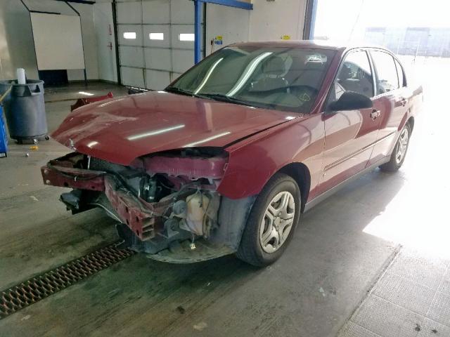 1G1ZS51F96F237554 - 2006 CHEVROLET MALIBU LS MAROON photo 2