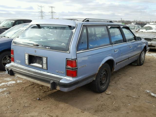 1G4AG85N8P6454356 - 1993 BUICK CENTURY SP BLUE photo 4