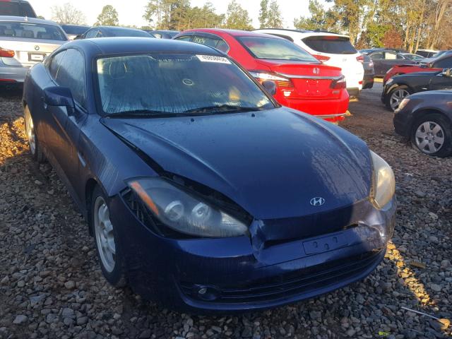 KMHHM66D17U254125 - 2007 HYUNDAI TIBURON GS BLUE photo 1