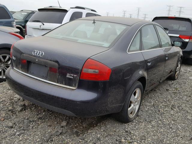 WAUED64BX1N083396 - 2001 AUDI A6 2.7T QU BLUE photo 4