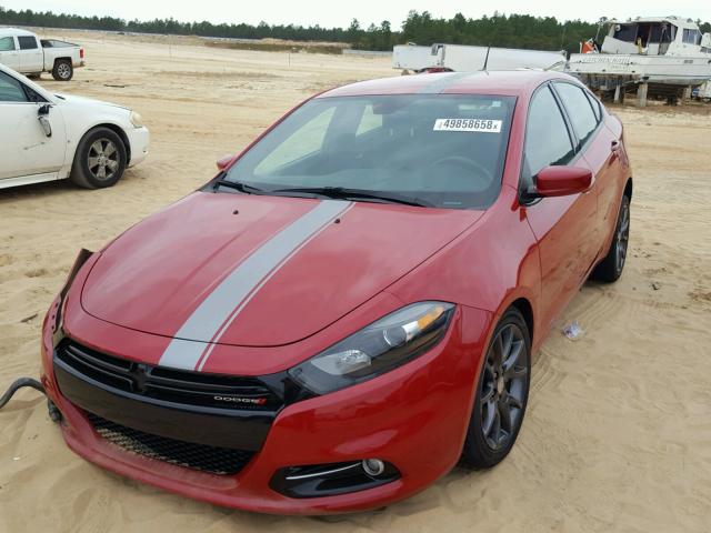 1C3CDFBB4GD749961 - 2016 DODGE DART SXT RED photo 2