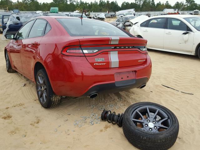 1C3CDFBB4GD749961 - 2016 DODGE DART SXT RED photo 3