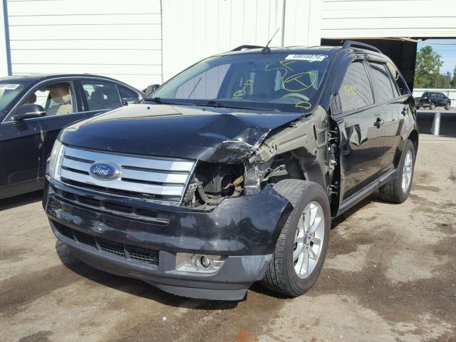 2FMDK38C69BA74185 - 2009 FORD EDGE SEL BLACK photo 2