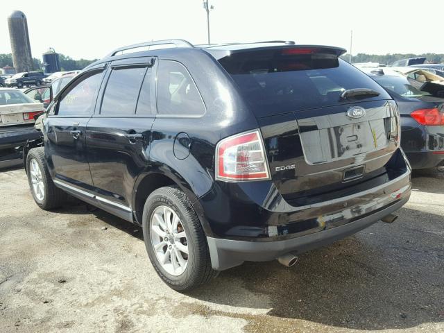 2FMDK38C69BA74185 - 2009 FORD EDGE SEL BLACK photo 3