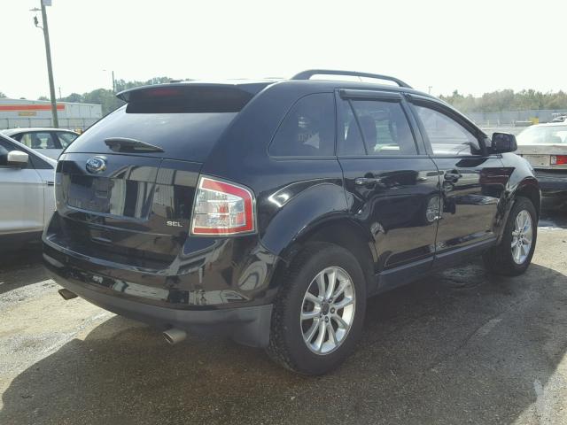 2FMDK38C69BA74185 - 2009 FORD EDGE SEL BLACK photo 4