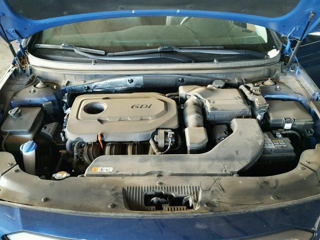 5NPE34AF0GH298313 - 2016 HYUNDAI SONATA SPO BLUE photo 7