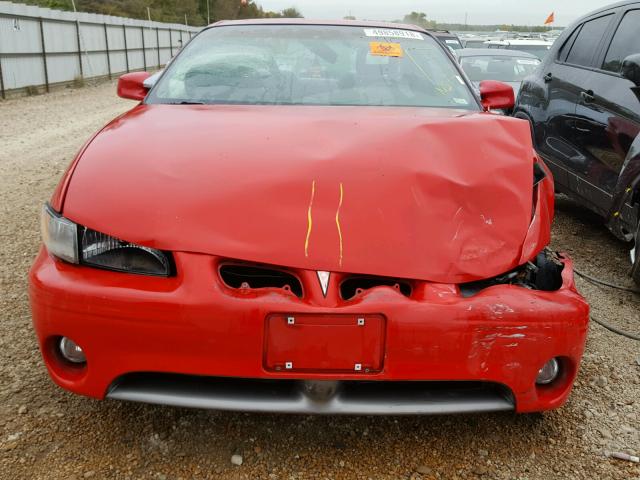 1G2WP12K5YF259641 - 2000 PONTIAC GRAND PRIX RED photo 7