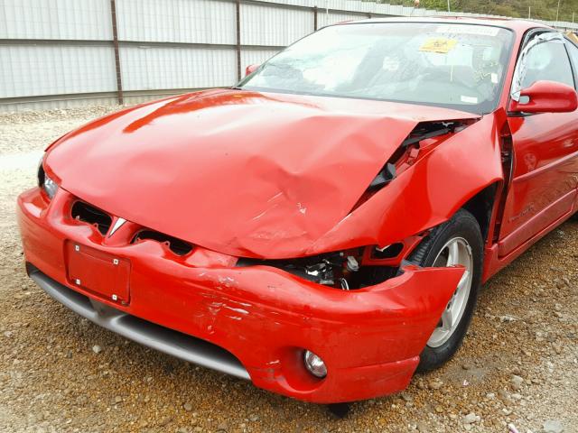 1G2WP12K5YF259641 - 2000 PONTIAC GRAND PRIX RED photo 9
