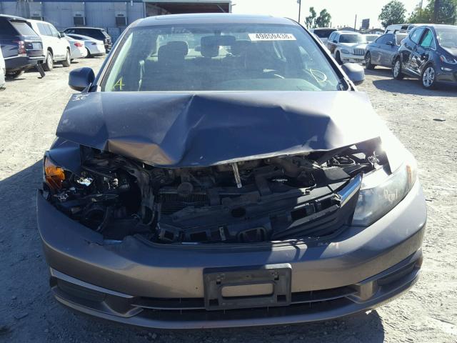 19XFB2F94CE308340 - 2012 HONDA CIVIC EXL CHARCOAL photo 9