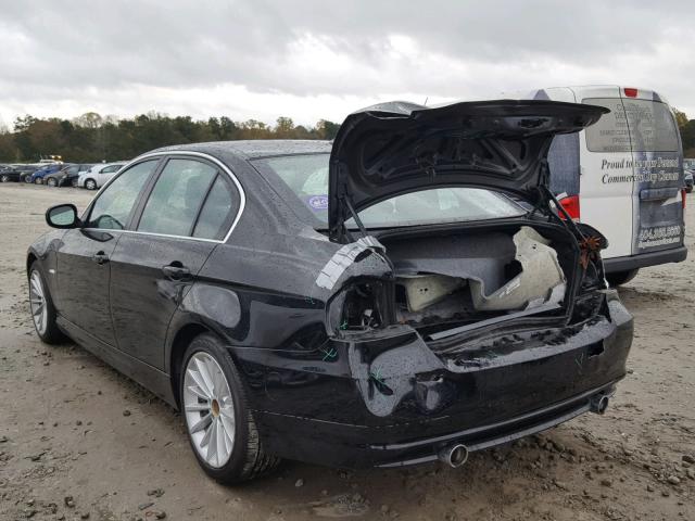 WBAPN7C58BA949046 - 2011 BMW 335 D BLACK photo 3