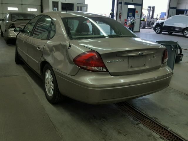 1FAFP56U37A141054 - 2007 FORD TAURUS SEL BEIGE photo 3