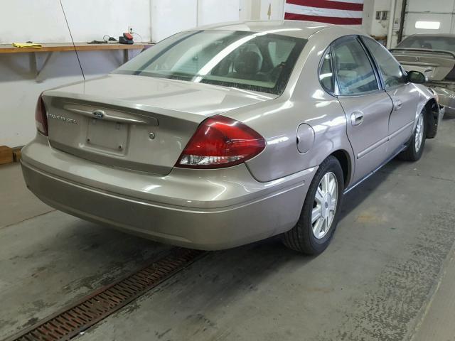 1FAFP56U37A141054 - 2007 FORD TAURUS SEL BEIGE photo 4