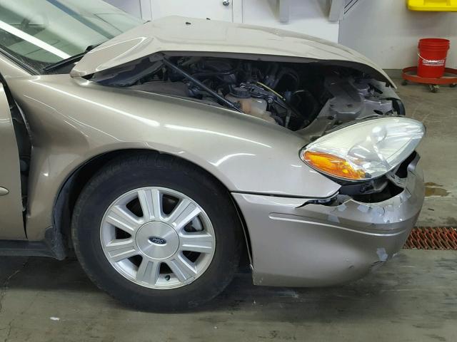 1FAFP56U37A141054 - 2007 FORD TAURUS SEL BEIGE photo 9