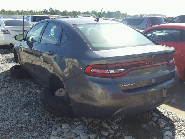 1C3CDFBB1FD336765 - 2015 DODGE DART SXT CHARCOAL photo 3