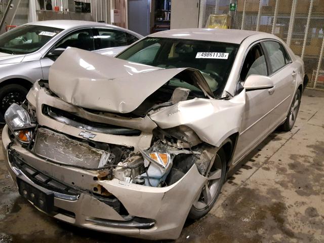 1G1ZC5EU7BF372886 - 2011 CHEVROLET MALIBU 1LT TAN photo 2