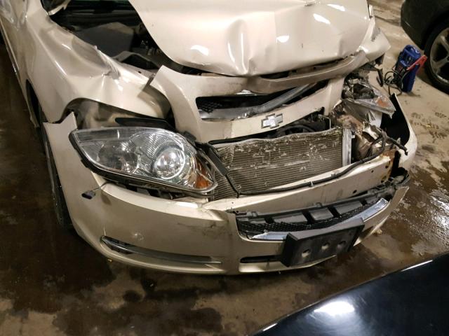 1G1ZC5EU7BF372886 - 2011 CHEVROLET MALIBU 1LT TAN photo 9