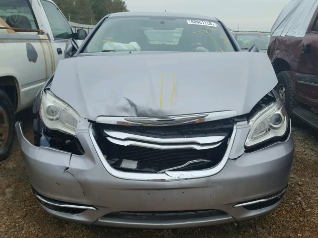 1C3CCBAB3DN669215 - 2013 CHRYSLER 200 LX GRAY photo 7