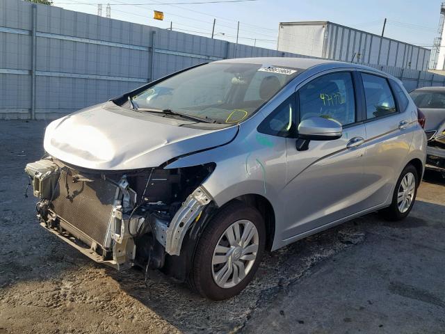 3HGGK5H56FM765002 - 2015 HONDA FIT LX SILVER photo 2