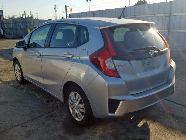 3HGGK5H56FM765002 - 2015 HONDA FIT LX SILVER photo 3