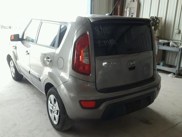 KNDJT2A56D7621323 - 2013 KIA SOUL GRAY photo 3