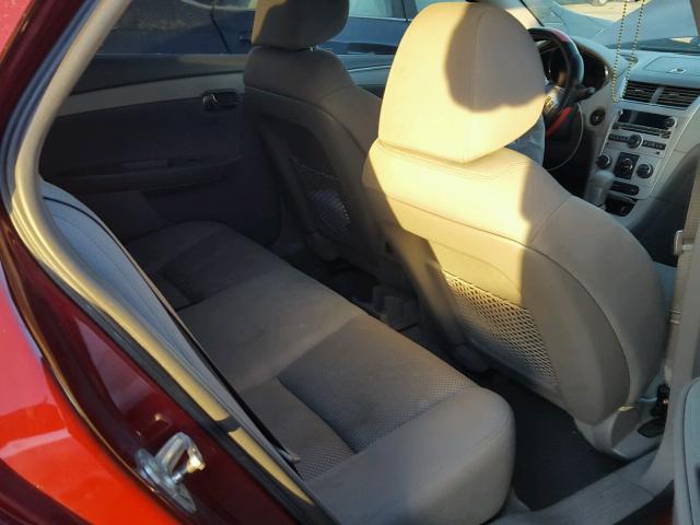 1G1ZC5E1XBF237519 - 2011 CHEVROLET MALIBU 1LT RED photo 6