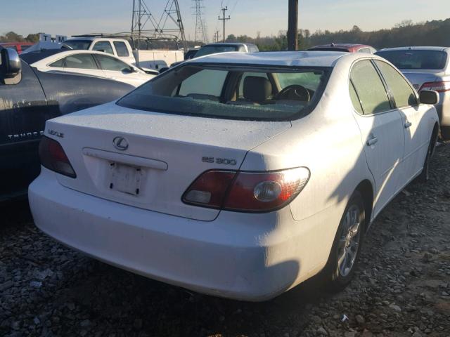 JTHBF30G730114652 - 2003 LEXUS ES 300 WHITE photo 4