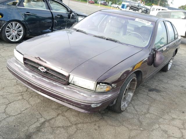 1G1BL52P5SR175732 - 1995 CHEVROLET CAPRICE / PURPLE photo 2