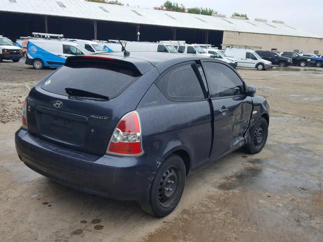 KMHCM3ACXAU168567 - 2010 HYUNDAI ACCENT BLU GRAY photo 4