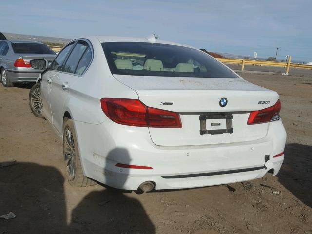 WBAJA7C56JG908136 - 2018 BMW 530 XI WHITE photo 3