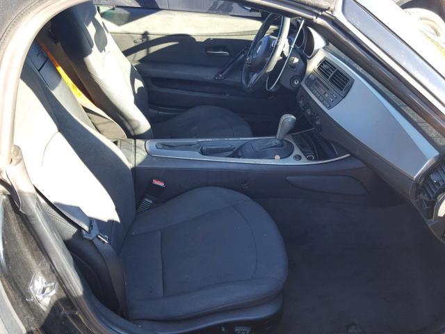 4USBU33547LW71325 - 2007 BMW Z4 3.0 BLACK photo 5