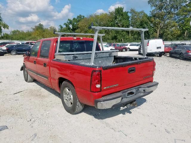 2GCEC13T751130426 - 2005 CHEVROLET SILVERADO RED photo 3