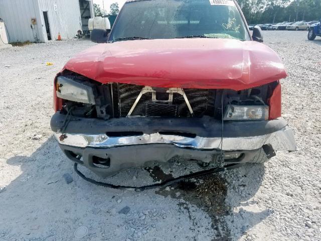 2GCEC13T751130426 - 2005 CHEVROLET SILVERADO RED photo 9