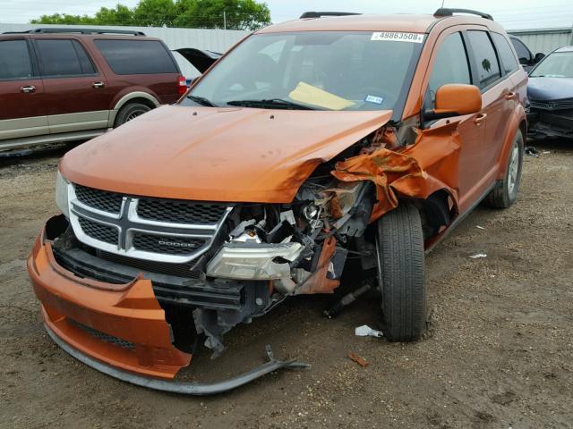 3D4PG1FG6BT517574 - 2011 DODGE JOURNEY MA ORANGE photo 2