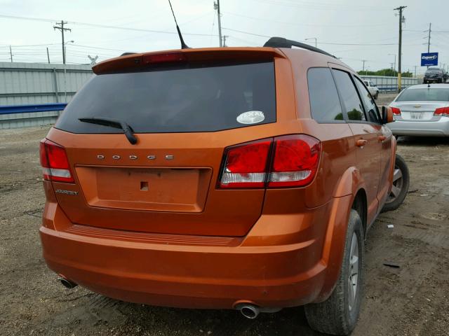 3D4PG1FG6BT517574 - 2011 DODGE JOURNEY MA ORANGE photo 4