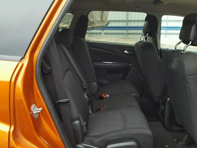 3D4PG1FG6BT517574 - 2011 DODGE JOURNEY MA ORANGE photo 6