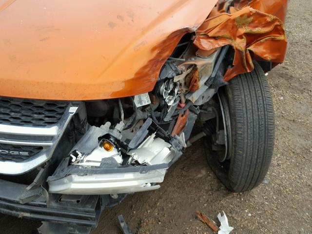 3D4PG1FG6BT517574 - 2011 DODGE JOURNEY MA ORANGE photo 9